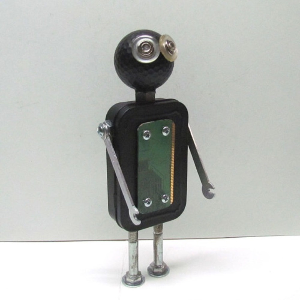 Found Objects Robot Sculpture / Assemblage Robot - image 2